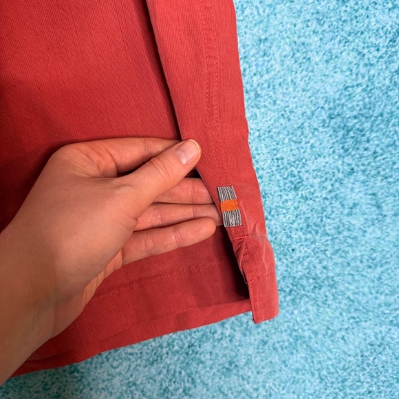 Vintage Quiksilver Mens L Short sleeve Shirt Terracotta Y2K  Beachwear - Picture 13 of 15